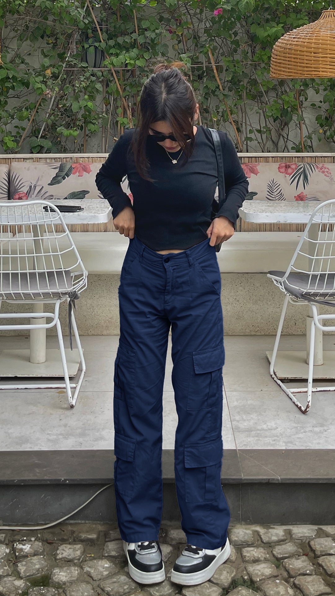 Urban Edge Navy Cargo Pants | Woman Weave Wardrobe Urban Edge Navy Cargo Pants | Woman Weave Wardrobe