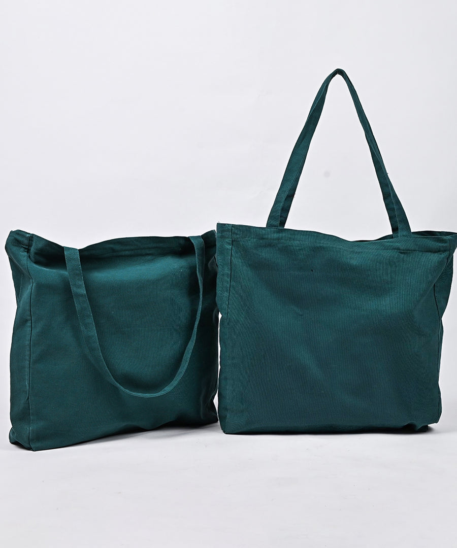 Green Basic Tote Bag