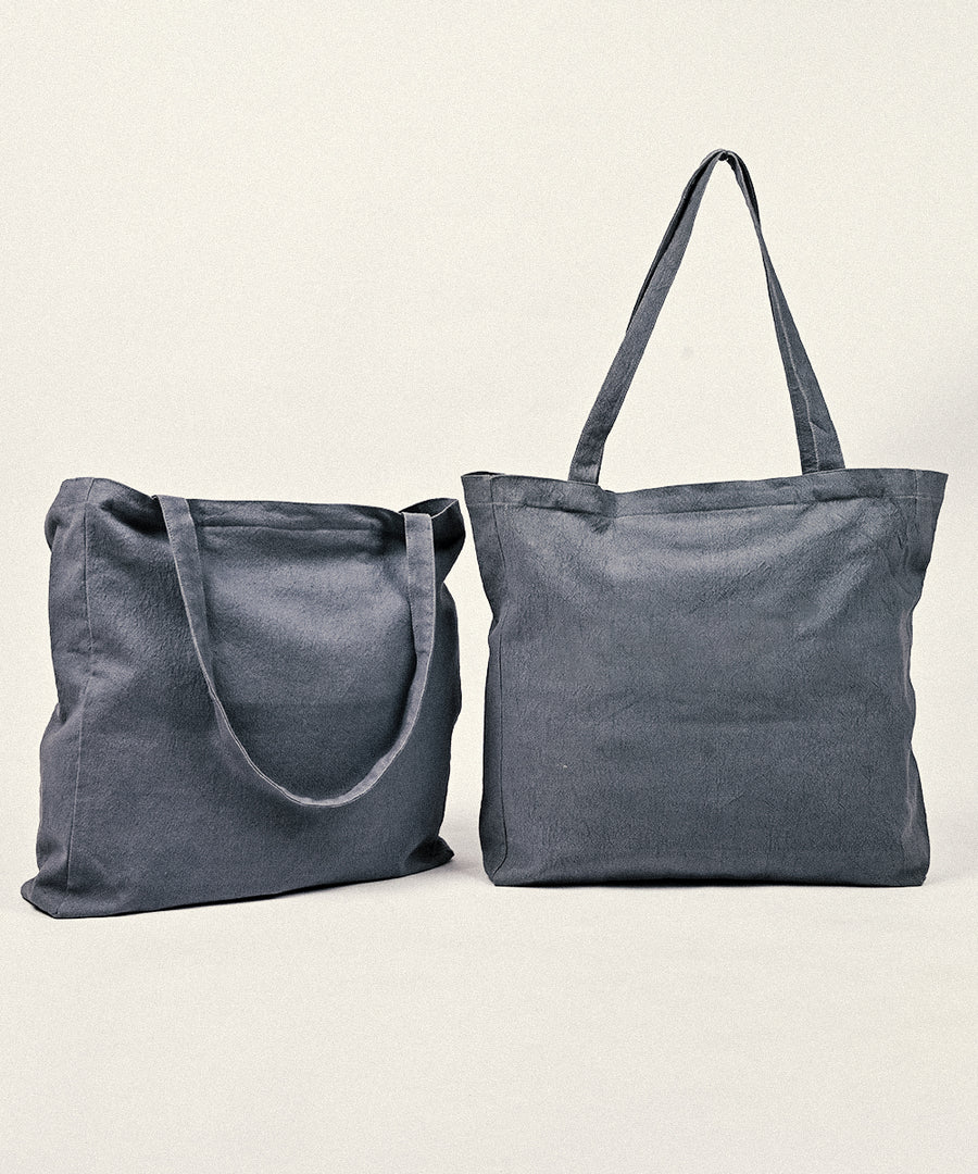Steel Gray Basic  Tote Bag