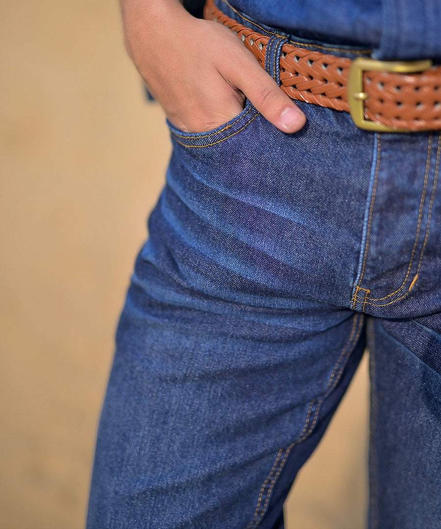 Dark Blue Beckham Denim Jeans Men | El Denim Vol. 1: Highway | Weave Wardrobe