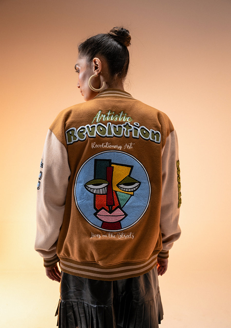 Unisex Art Revolt Varsity Jacket