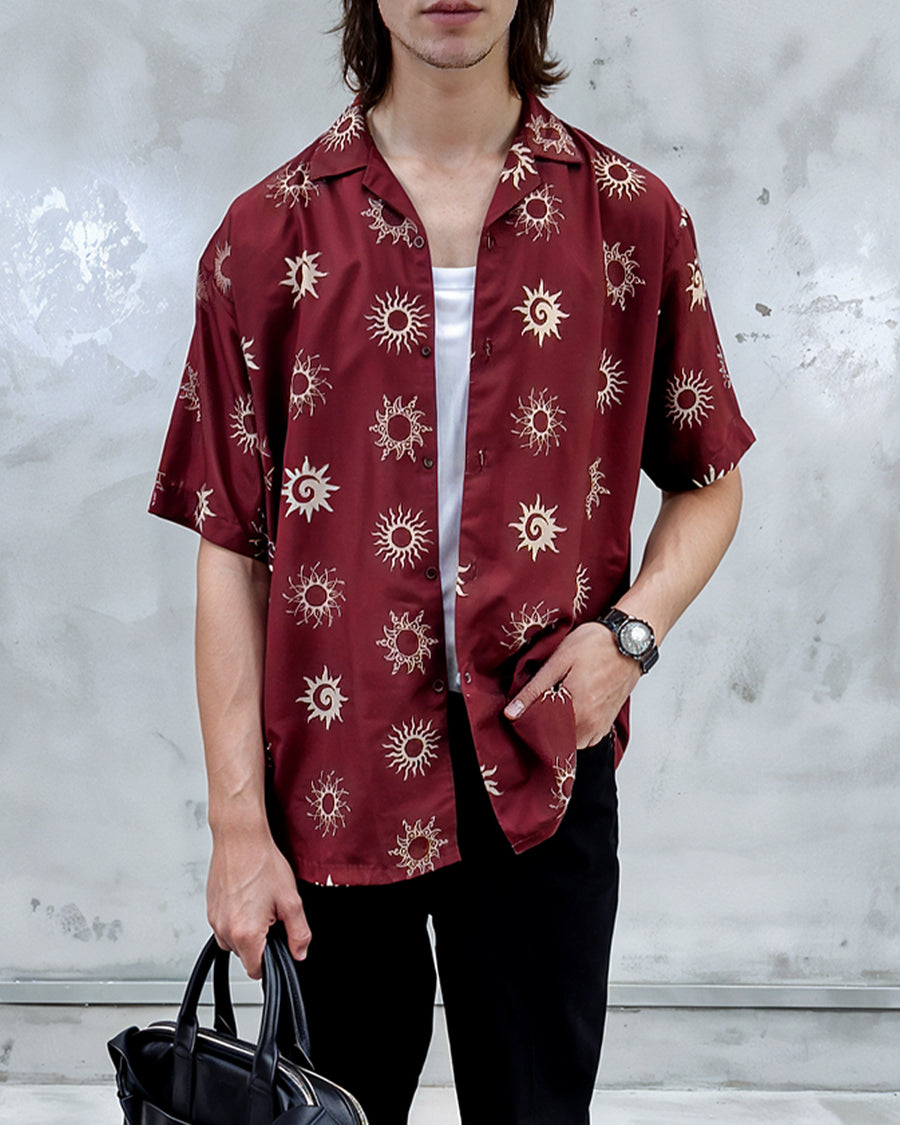 Sundown Vibes Resort Collar Shirt