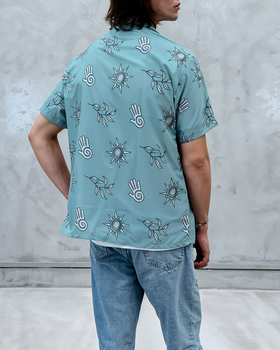 Ocean Spiral Resort Collar Shirt