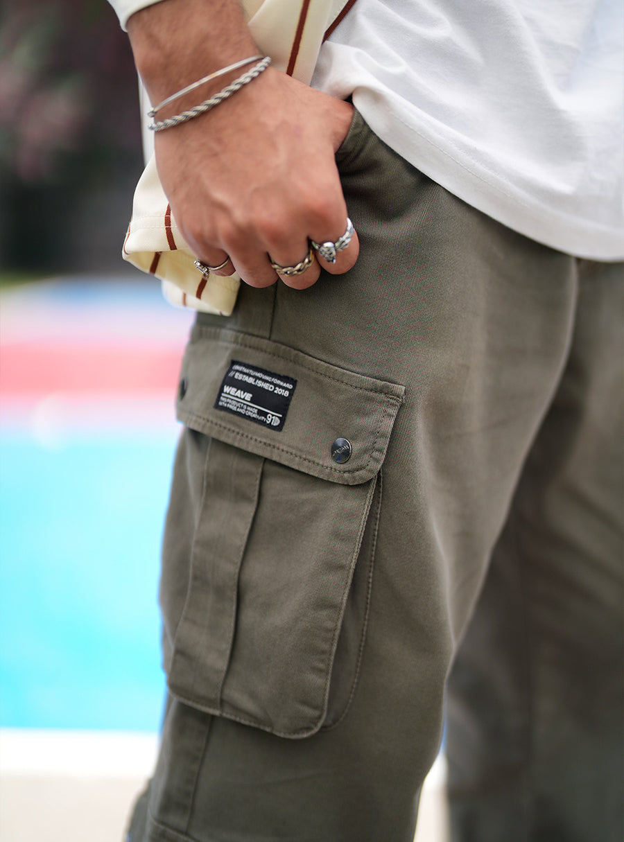 UNISEX Olive Drab Cargo Pant | Weave Wardrobe