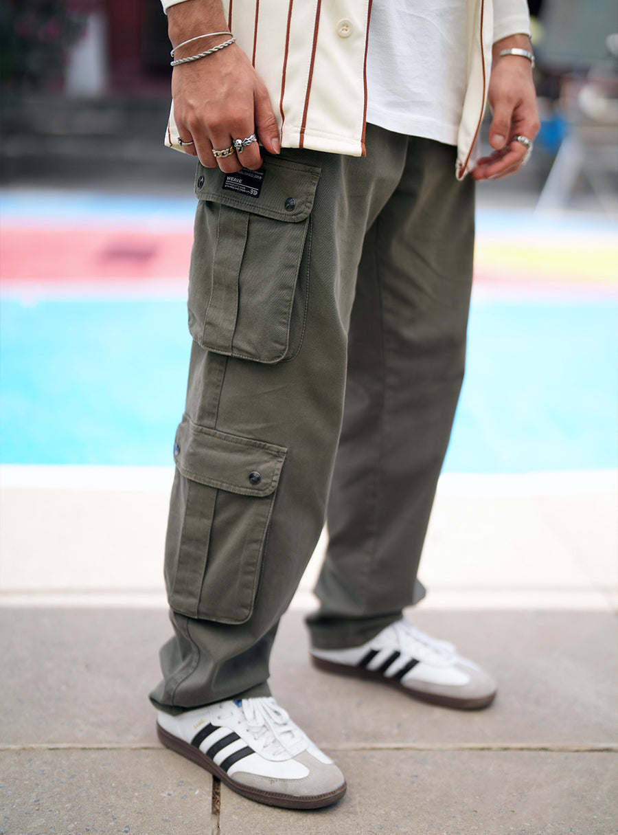 UNISEX Olive Drab Cargo Pant | Weave Wardrobe