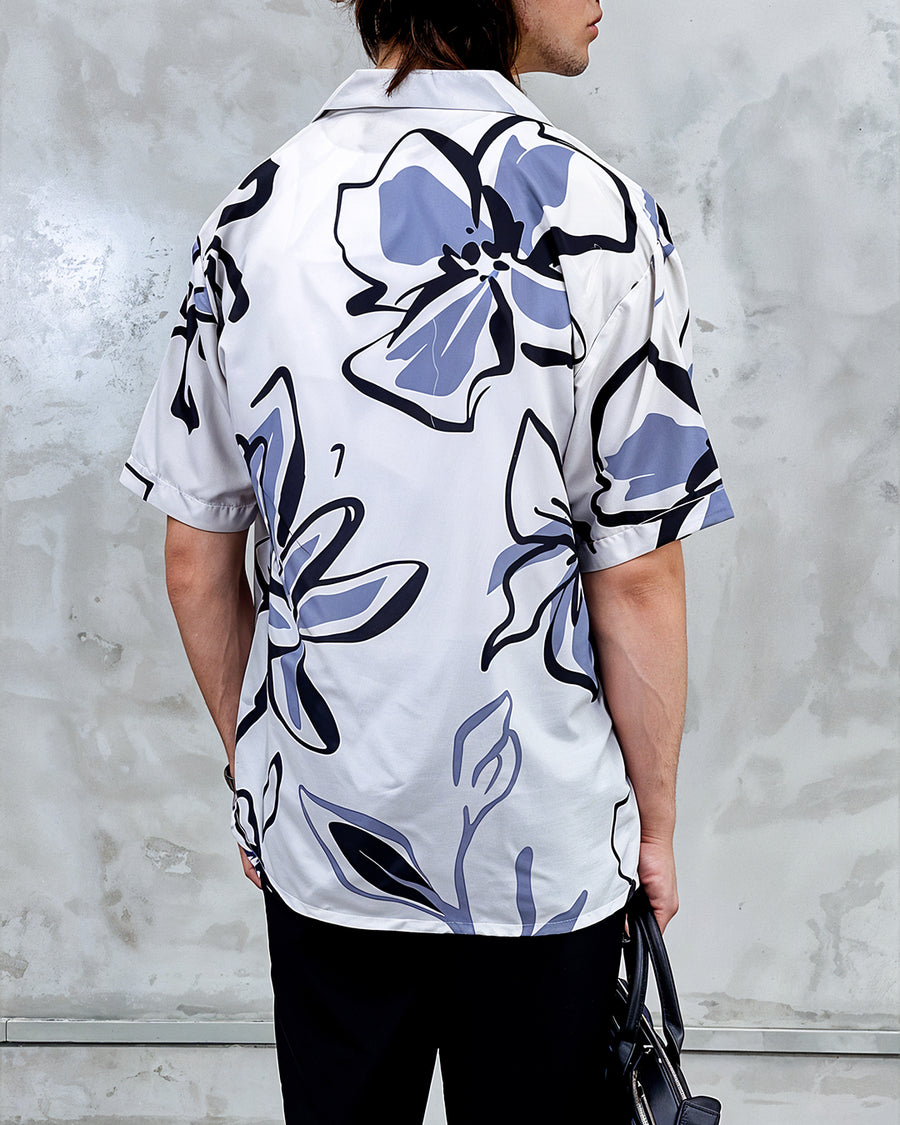 Island Breeze Floral Resort Collar Shirt