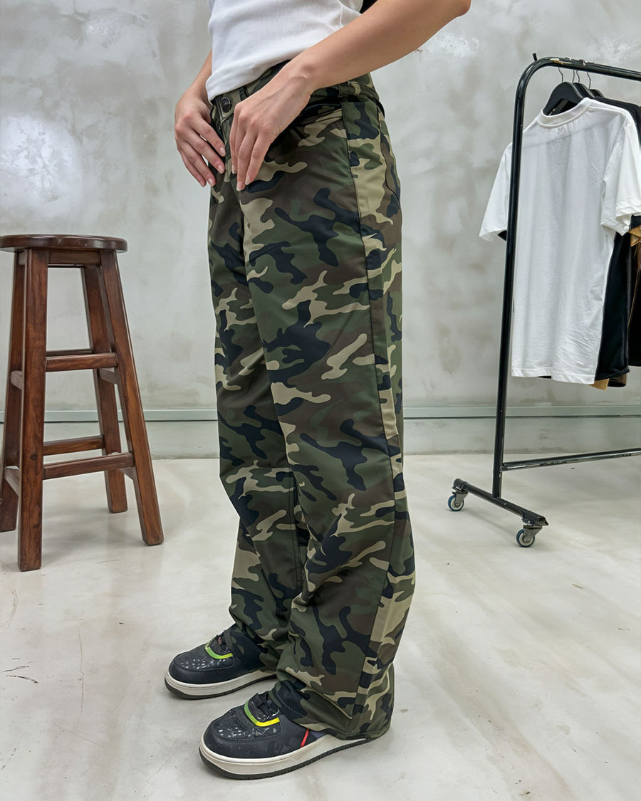 Baggy Jeans Camo Denim Jeans Distressed Vintage Camo Baggy Jeans