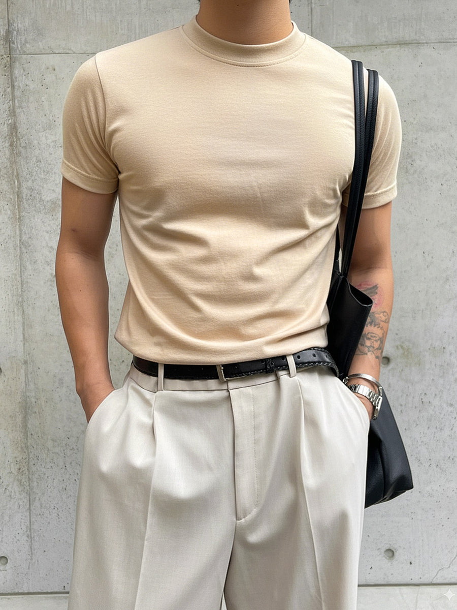 Unisex  Desert Sand Essential Basic Tee – Weave Basics