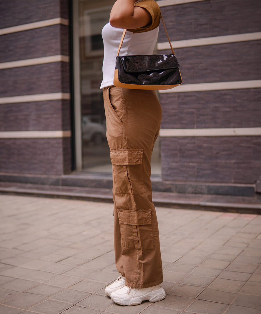 Urban Edge Brown Cargo Pants | Woman
