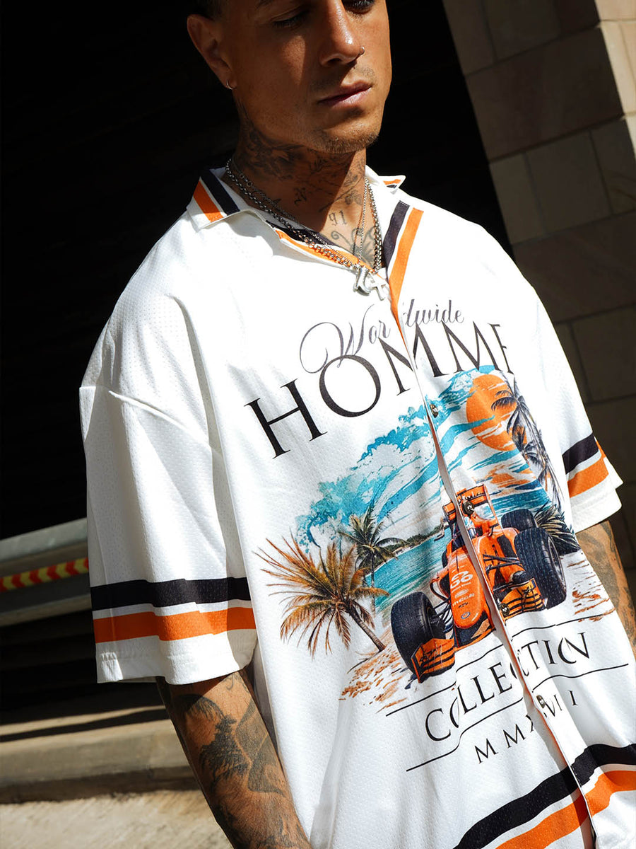 Homme Coastline Button Down Jersey