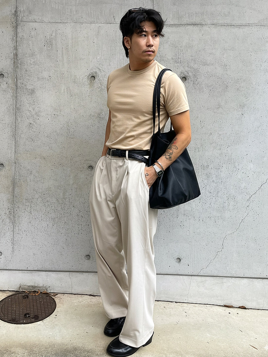 Unisex  Desert Sand Essential Basic Tee – Weave Basics
