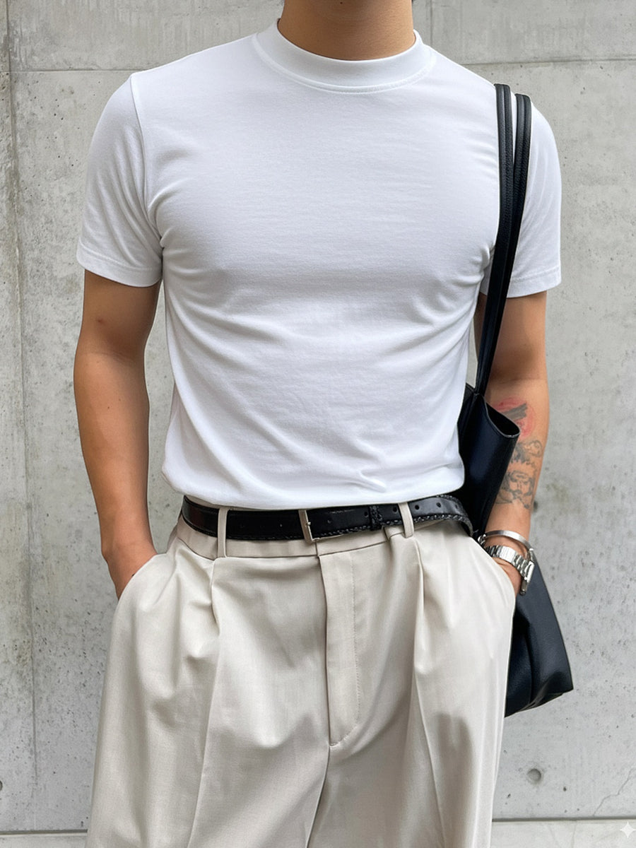 Unisex Classic White Basic Tee – Weave Basics