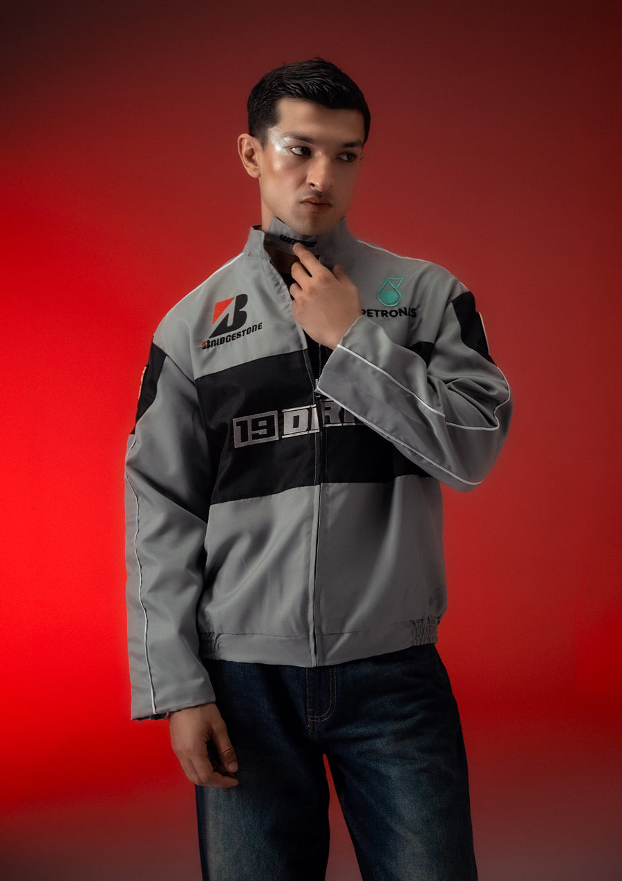 Unisex DRIFT Grey Racer Jacket