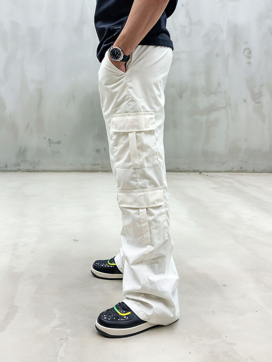 UNISEX Ice White Utility Cargo Pants