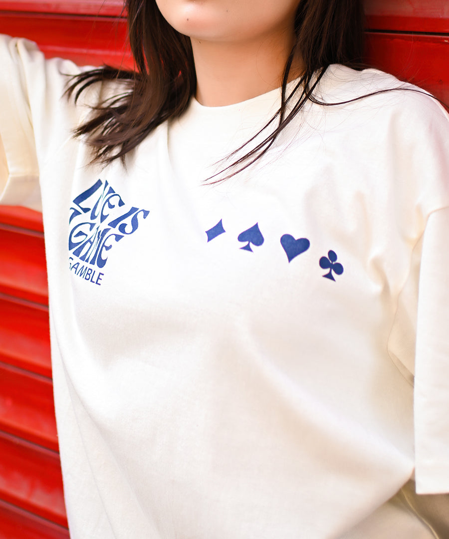 Let's Gamble - Love is a Gamble" Women Oversized T-Shirt