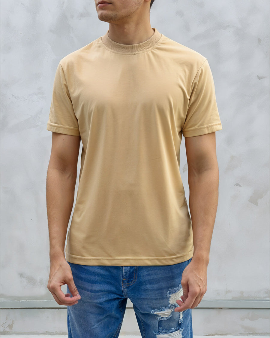 Unisex  Desert Sand Essential Basic Tee – Weave Basics