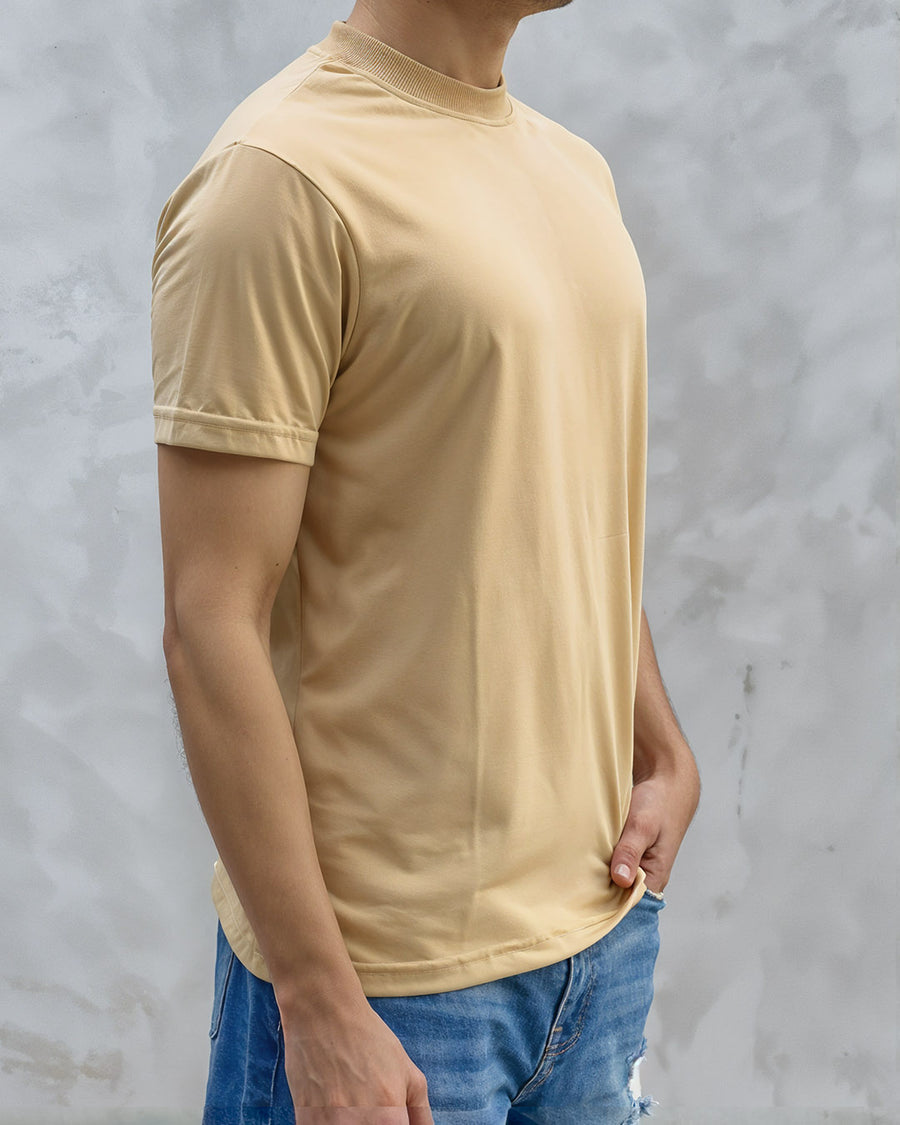 Unisex  Desert Sand Essential Basic Tee – Weave Basics