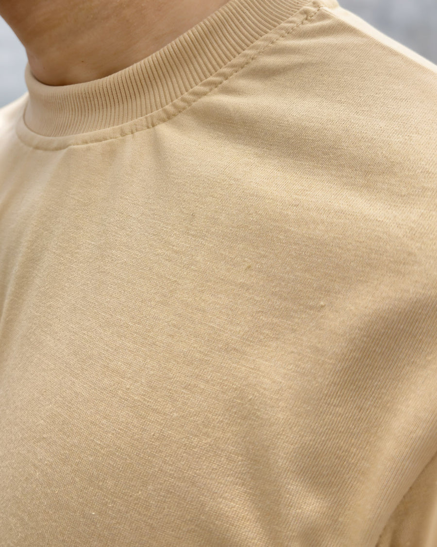 Unisex  Desert Sand Essential Basic Tee – Weave Basics