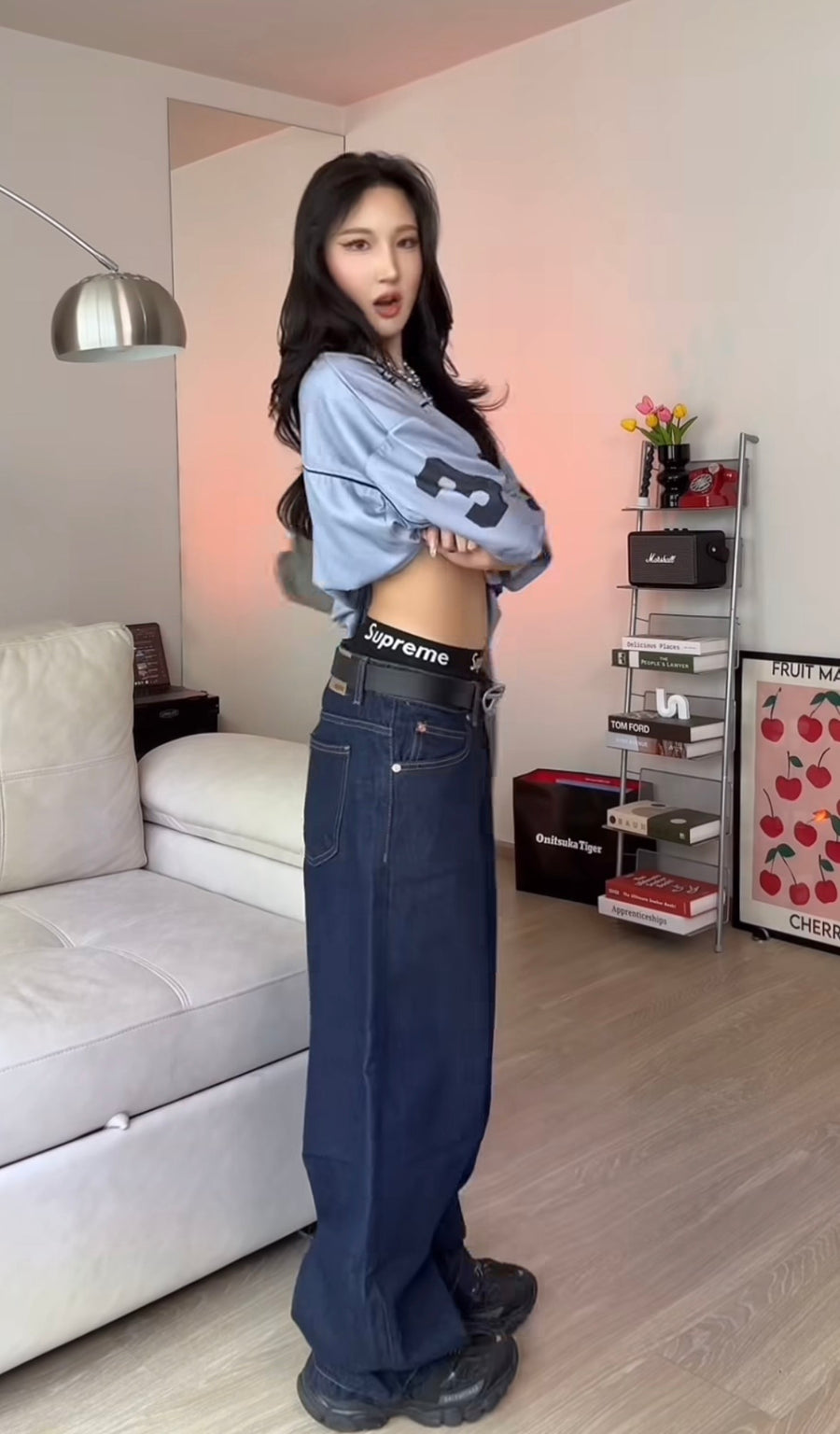 WVERSE Raw Indigo Super Baggy Denim