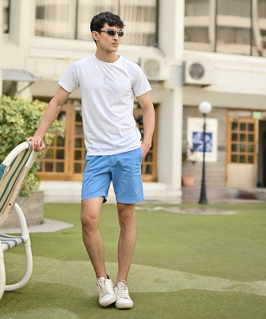 Blue Chino Shorts | Basics Vol. 1 | Shorts for Men | Mens Fashion | Weave Wardrobe